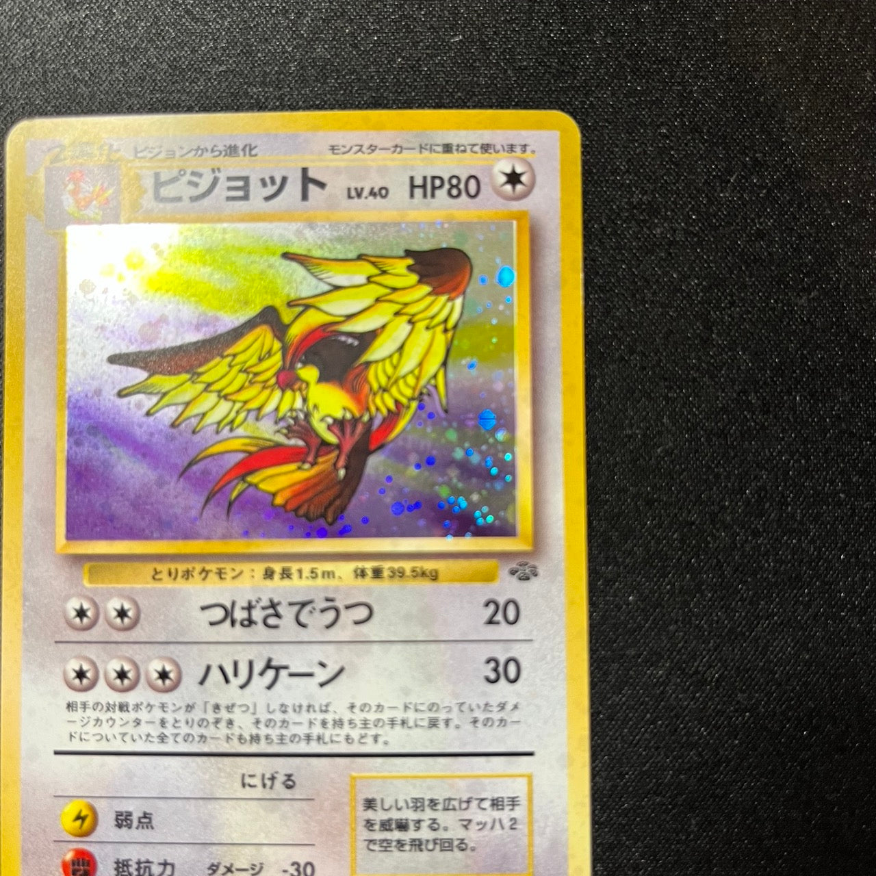 Pidgeot 018 Jungle Set Old Back [EX--] (#133)