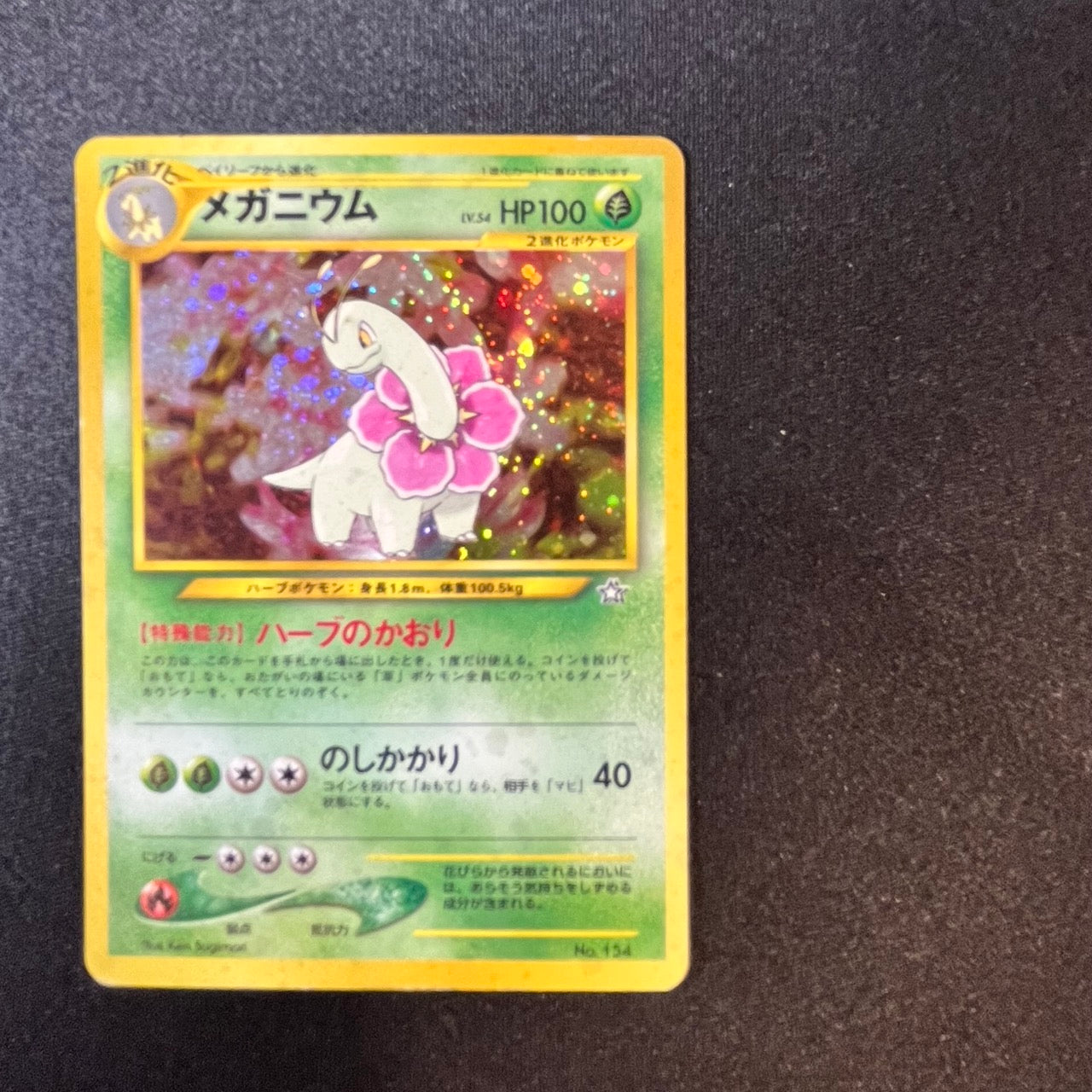 [Swirl] Meganium 154 Neo Premium File Holo Old Back [LP-] (#144)